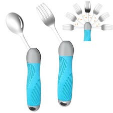 Weighted Swivel Adaptive Utensils for Hand Tremors,Parkinson's - Comfort Gr...
