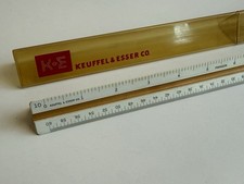 Vintage Keuffel Esser Triangular Drafting Scale Ruler 56 3656 W/ Case 12