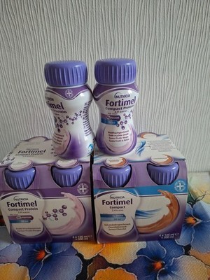 10xNutricia Fortimel Compact Protein Trinknahrung 125 ml,  Rote Früchte/Schoko