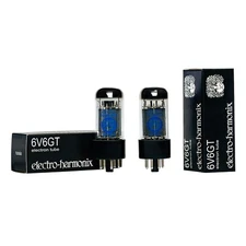Electro Harmonix 6V6GT Factory Platinum Matched Pair