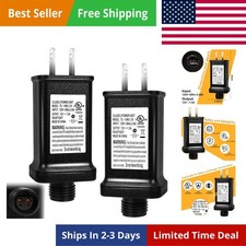 Replacement Yard Inflatable Adapter, 12V 2 Pcs Power Supply Adaptor for 1.5A