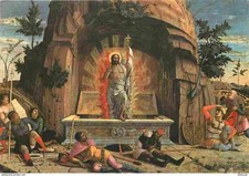Postcard - Art - Religious Painting - Mantegna - The Resurrection of Jesus