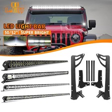 Curved/Straight 52"50" LED Light Bar Mount Brackets For Jeep Wrangler JK 2007-18