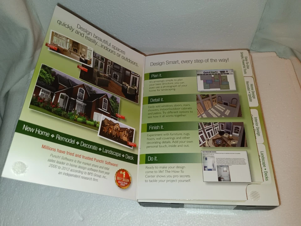 Home & Landscape Design Premium Punch Software DVD Booklet Windows XP - Image 4 of 4
