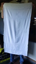 100 Cotton White Light Weight Multi-Purpose Terry Towels 24" x 54" 12 Pack New