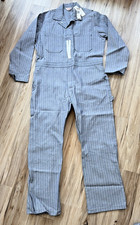 Vintage Walls MasterMade Herringbone Coveralls 48 Tall NWT Utility Jumpsuit USA