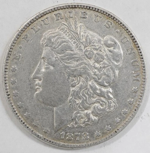 1878 Morgan Silver Dollar $1 Philadelphia No Mint Mark US Coin