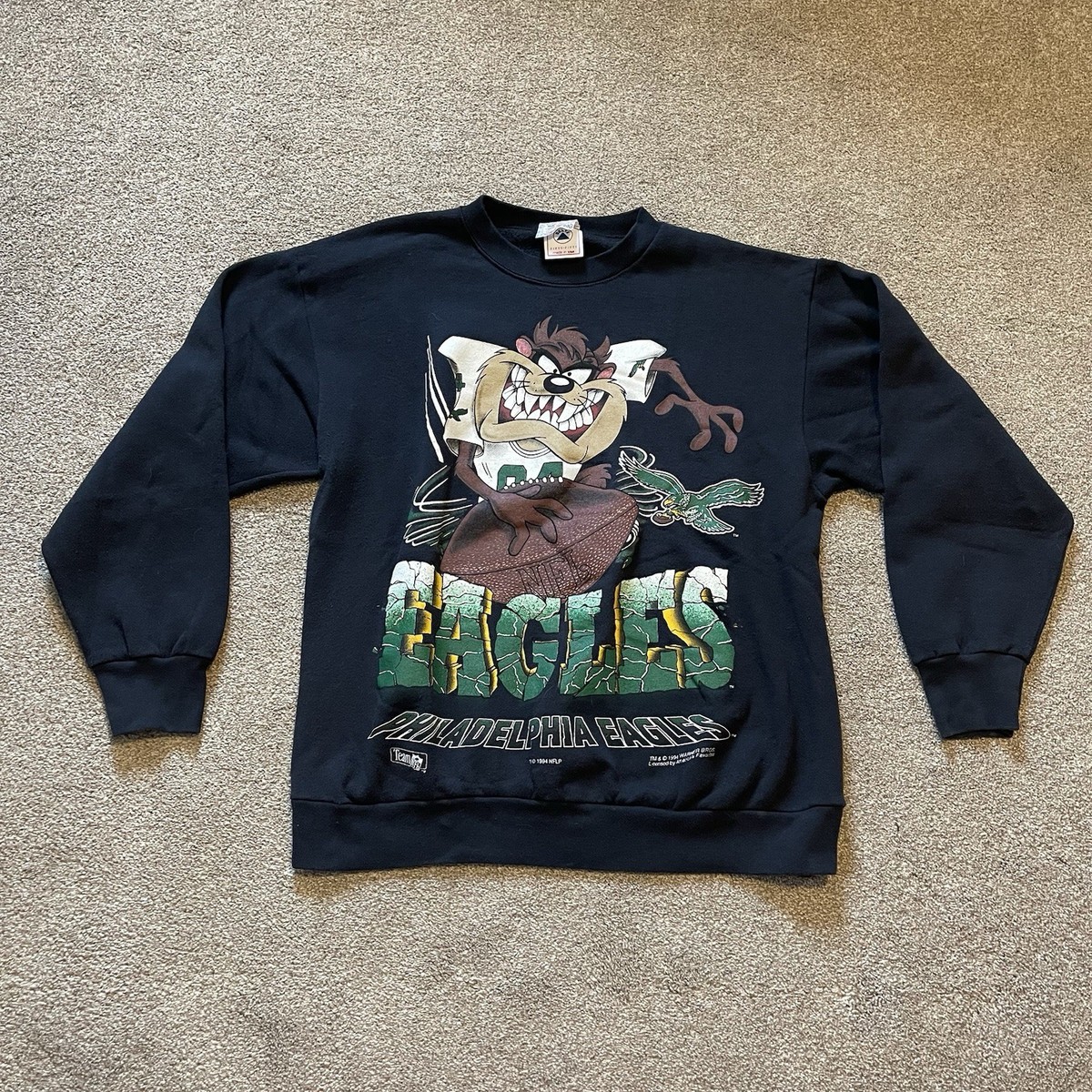 Vintage Philadelphia Eagles 1994 Taz Tazmanian Devil Warner Bros