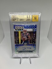 2024 Panini Joe Milton III Rookie Ticket Blue Auto /24 Contenders Optic BGS 9.5
