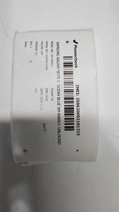 Samsung Galaxy Note 9 (Unlocked) 128GB **S-Pan is not responding** GM - Image 4 of 4