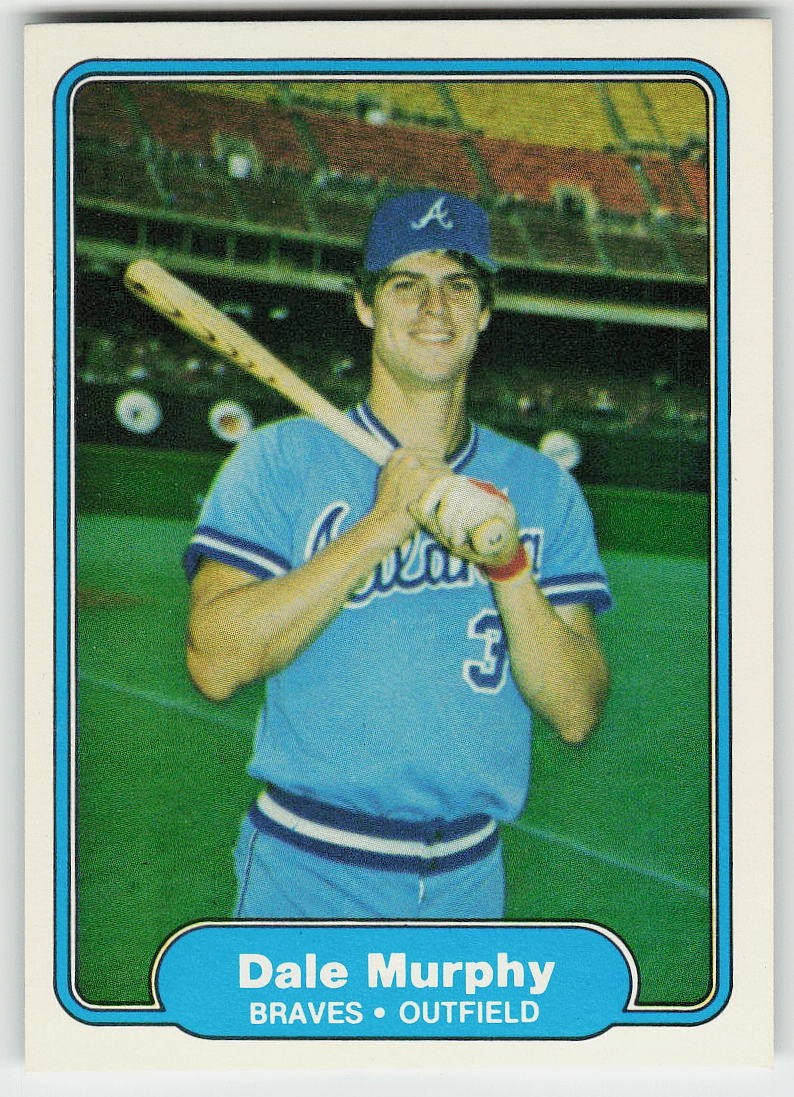 1982 Fleer #443 Dale Murphy BASEBALL Atlanta Braves