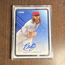 2024 Pulse Prized Penmanship Rhett Lowder Autographed Baseball #P-RL