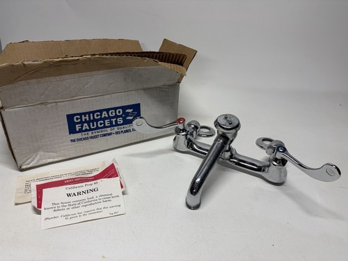 Chicago Faucets BS&A-NYC-726-54SM 892-1/2 893-3/8 Wall Mount Lever 2 Handle