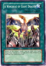 A Wingbeat of Giant Dragon - DB2-EN159 - Common - Unlimited Edition - Damaged