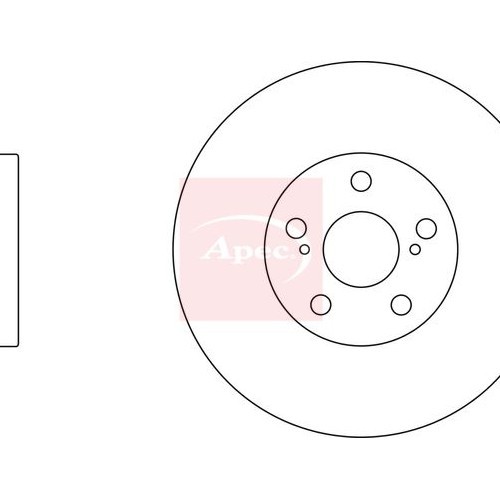For TOYOTA OPA ZCT1 ACT1 2000 to 2005 BRAKE DISC (FRONT) (SINGLE)