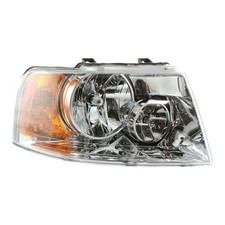 Right Side Headlight Bulb Clear Lens Chrome Interior for Ford Expedition 03 06