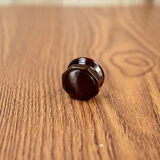 Vintage Octagon Radio Knob 1930s 1pc Brown Bakelite 1/4" Opening w/ Set Screw