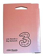 Three (3) mobile network pay as you go sim cards - official pack