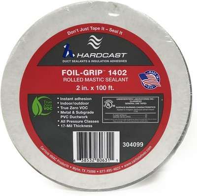 Foil Duct Sealant Tape 2'' x 100' HVAC Mastic Seal Waterproof Adhesive