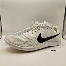 NIKE MEN'S 13 ZOOM RIVAL DISTANCE TRACK SPIKES WHITE BLACK DC8725-100 NWOB