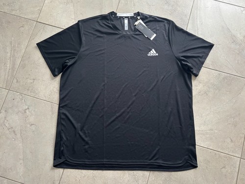NWT Adidas Men's AEROREADY Short Sleeve Crew Neck Quick Dry Gym Tee T Shirt 2XL