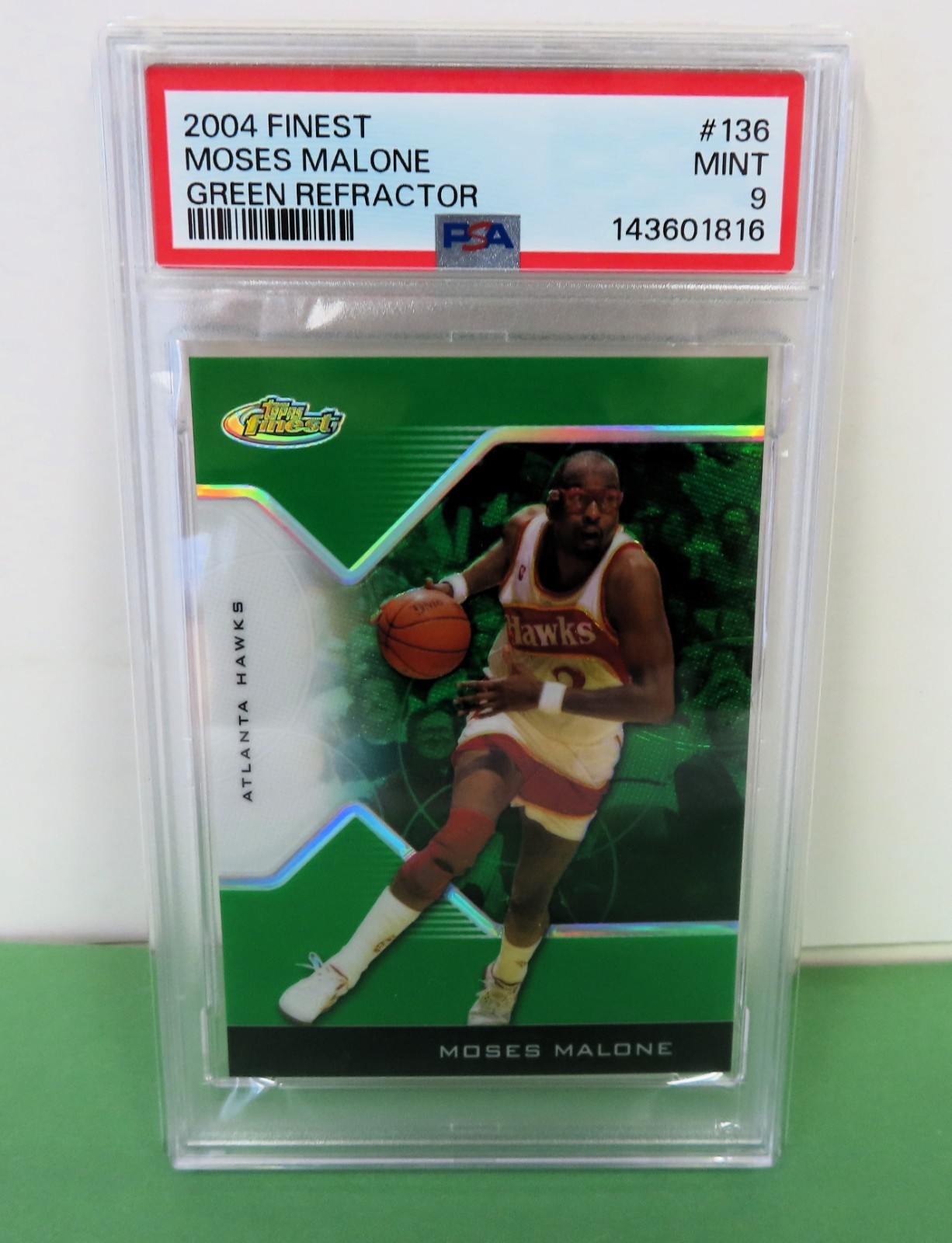 Moses Malone #136 Basketball Cards 2004 Finest trading card — raw and PSA graded price guide