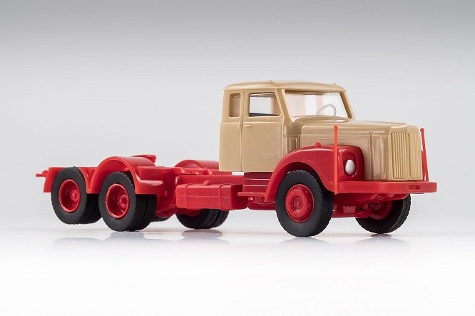 VK Models 77034 - 1/87 Scania 111 Szm. Beige-Red - New