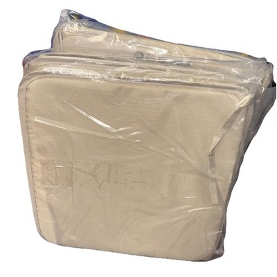 6 New IKEA BRAMON Beige Indoor/Oudoor Chair Pads (13x13x1/2'') Water Resistant