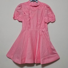 Antonio Melani Dress 8 Pink Short Sleeves Fit & Flare Linen Pocket 0688