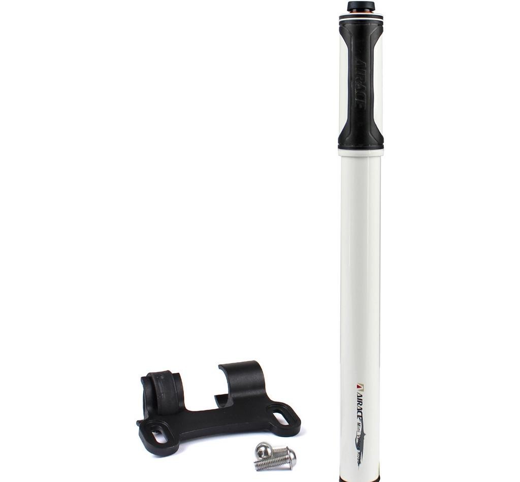 Mini pompe vélo route blanche Airace Mini Veloce pour vos sorties et entraînements