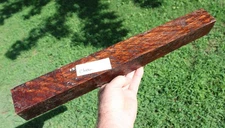 Belize Chechen Wood Caribbean Rosewood 18" x 2" x 2" Turning Blank 2 lb 7 oz