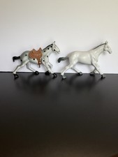 Vintage Appaloosa Gray Horse Figure Lot Western Toy Horses 7