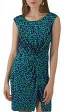 Lauren Ralph Lauren Sleeveless Petite Twist Waist Print Jersey Dress Size 8P