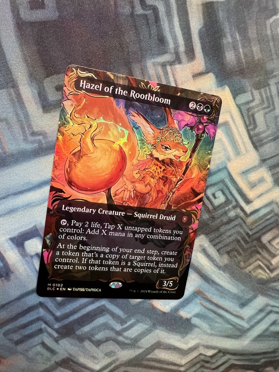 Hazel of the Rootbloom (Borderless) (Raised Foil) Commander