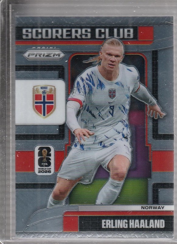 2026 Panini Prizm FIFA World Cup #13 Erling Haaland Scorers Club