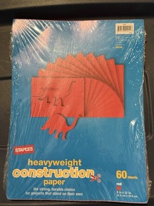 Red construction Paper