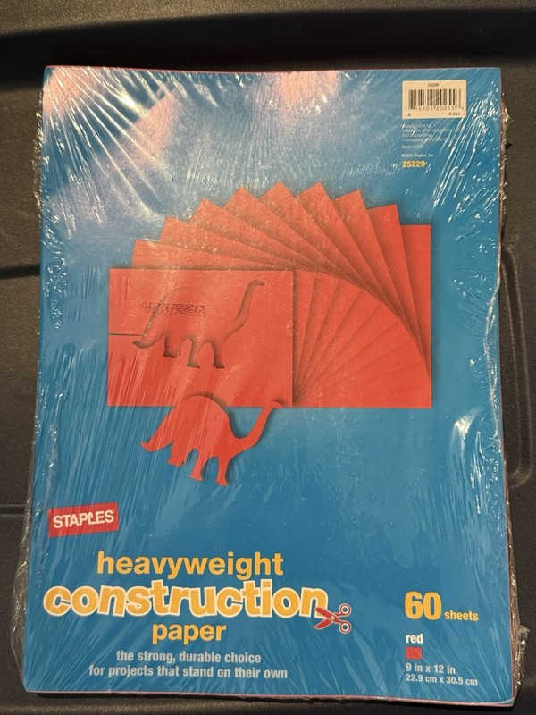 Red construction Paper