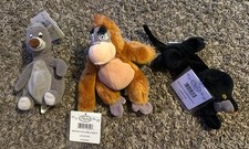 Disney Jungle Book Plush Set 3 Baloo Bagheera King Louie 8  NWT