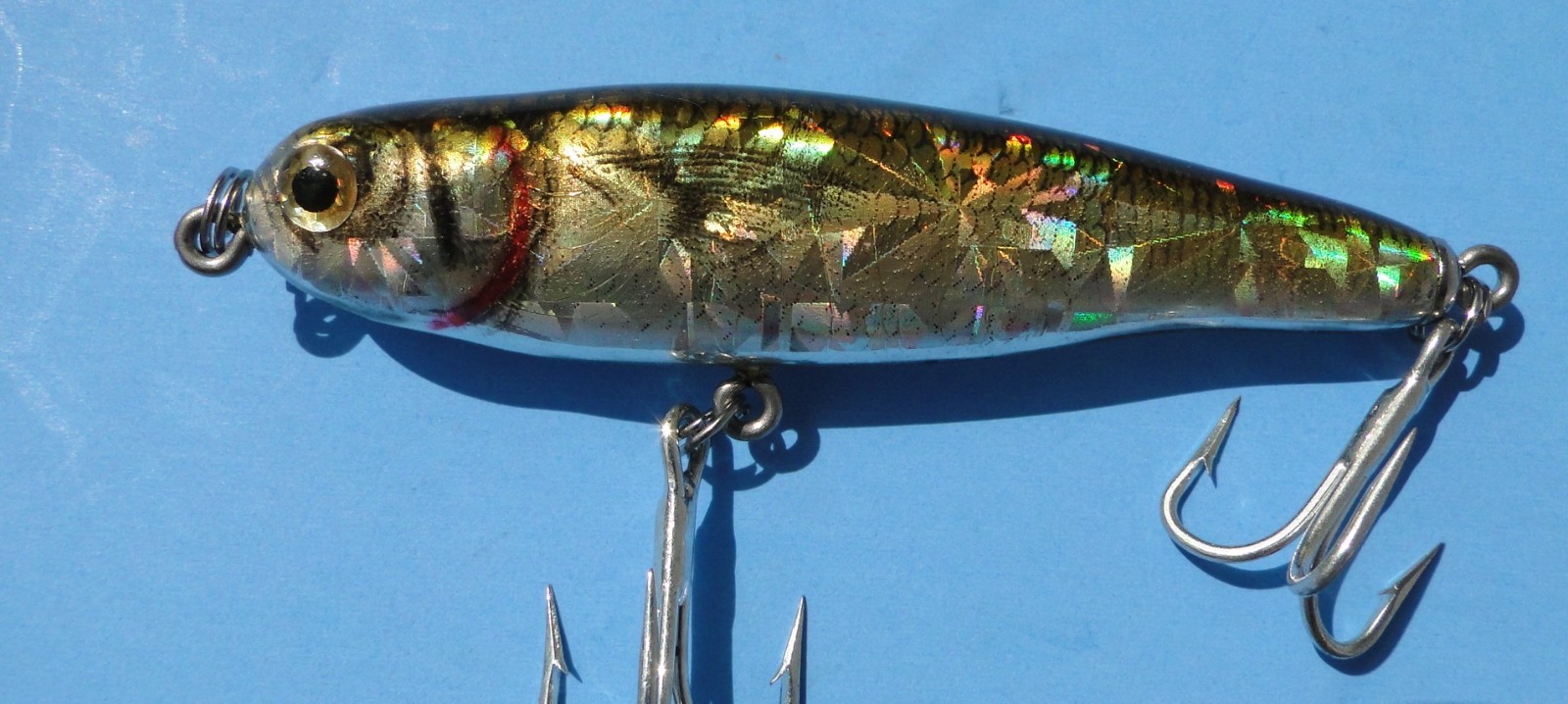 Extremely Rare Vintage Bagley Prizm Image Finger Mullet Fishing Lure