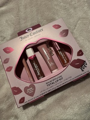 Juicy Couture 4 Piece Lip Kit  Set Sealed With A Kiss NIB