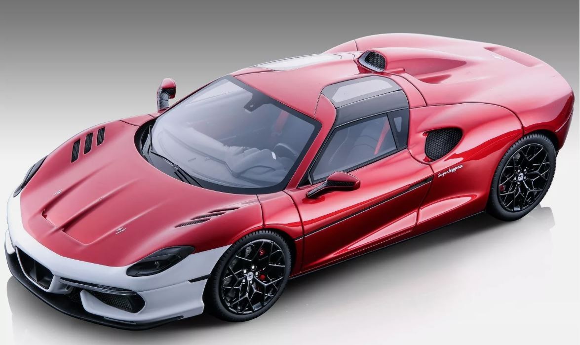 Miniature TECNOMODEL Touring SuperLeggera Arese RH95 Rouge 1/18