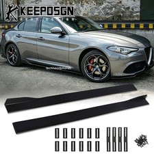 Paar Seitenschweller Sideskirts Ansatz Links Rechts Gl&auml;nz f&uuml;r Alfa Romeo Giulia