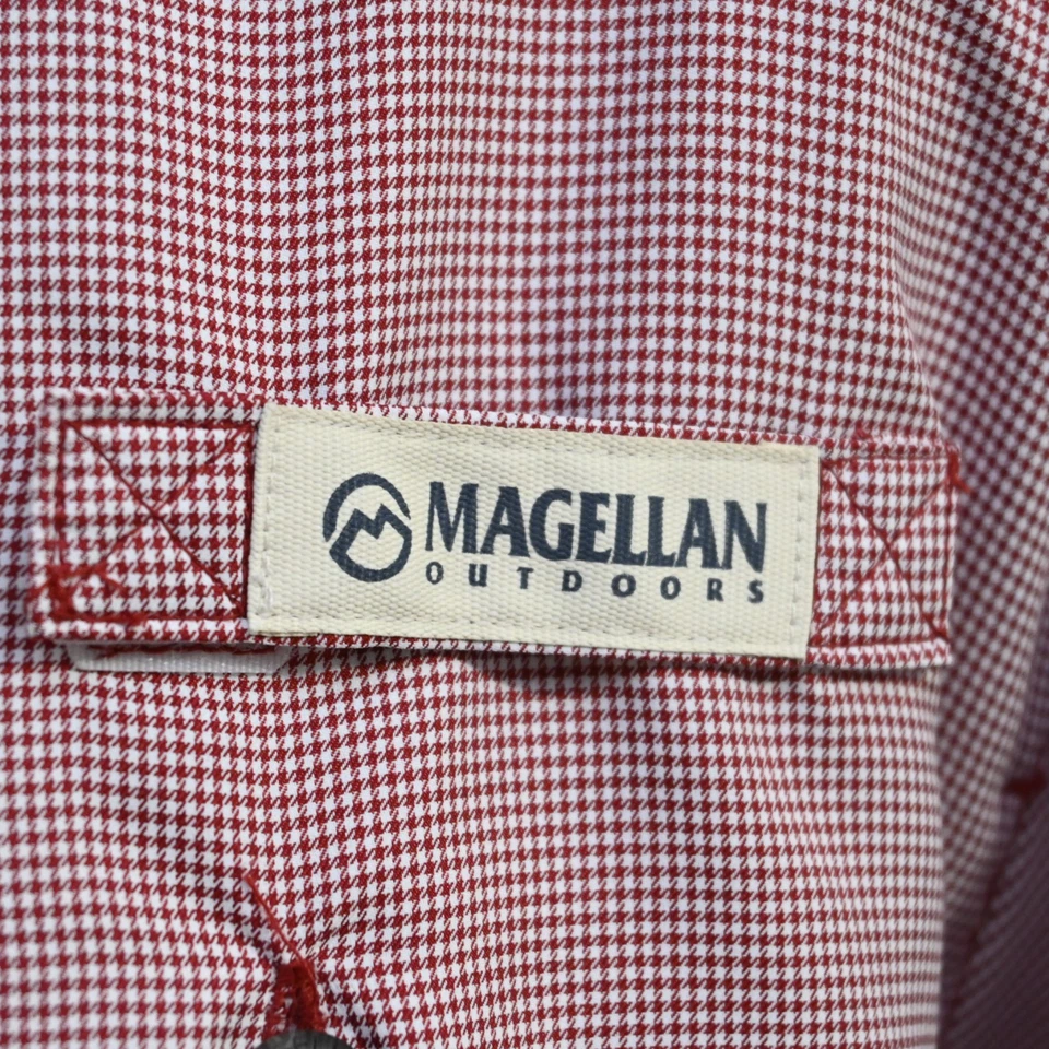 Magellan Vented Fishing Shirt Plaid Relaxed Fit Wicking Short Sleeve Mens XL - Image 4 of 4