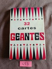 ♣️* Ancien jeu de cartes : 32 Cartes Géantes,Neuf 11x17 cm