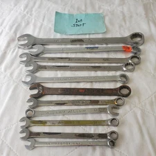 11 Pcs 12 Point SAE Combination Wrench Set - Lot 411