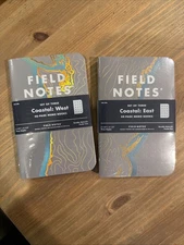 Field Notes Coastal East & West 3-Pack Set Spring 2018 Edition FNC-38 NEW