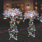 2PACK LED Solar Firework Lights Outdoor Garden Waterproof Path Lawn Lamp Decor
