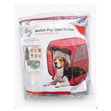 SportPet Pop Open Kennel 30 in Fabric Dog Crate, Medium Beagle