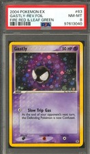 Pokemon EX Fire Red Leaf Green FRLG Reverse Holo Foil Gastly 63/112 PSA 8