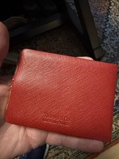 RARE NEW  TIFFANY & CO RED LEATHER ADDRESS BOOK & MECHANICAL PENCIL FRANCE